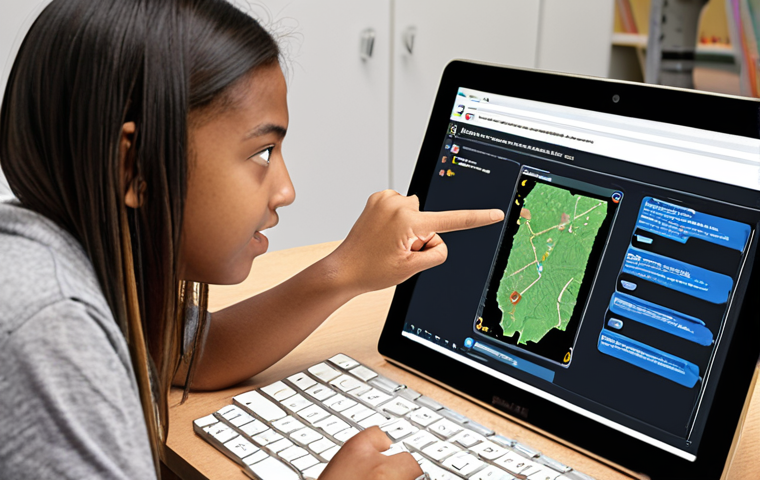 **
A coding mentor guiding a student through a personalized learning path on a digital interface. The mentor is pointing to a roadmap filled with various coding languages and project milestones. The student looks engaged and motivated. Keywords: coding mentor, personalized learning, roadmap, guidance, student engagement.
**
