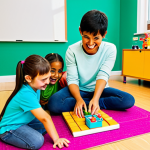 코딩교육지도사와 교육 방법 개선 사례 - Playful and Story-Driven Coding for Young Children**
    A bright and cheerful classroom scene, bath...