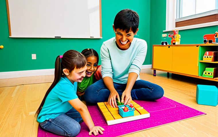 코딩교육지도사와 교육 방법 개선 사례 - Playful and Story-Driven Coding for Young Children**
A bright and cheerful classroom scene, bath...