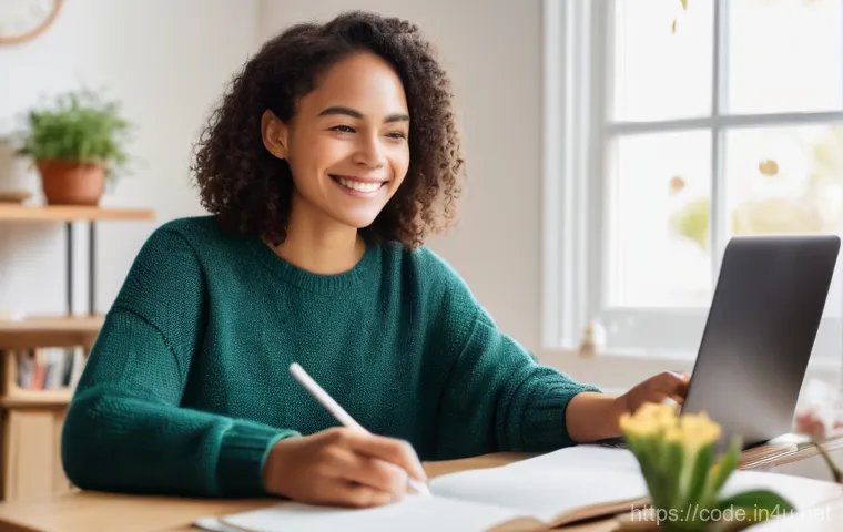 코딩교육지도사로서 성공한 케이스 연구 - Image Prompt 1: The Empowered Online Learner**